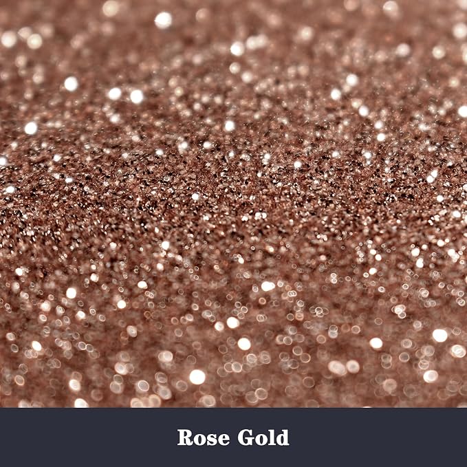 High Capacity 260g Shaker Bottle Package Metalic Glitter, Rose Gold Fine Glitter - Image 2
