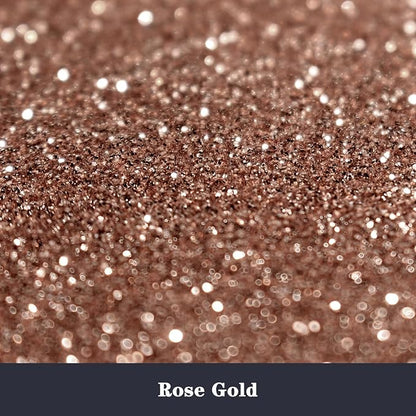 High Capacity 260g Shaker Bottle Package Metalic Glitter, Rose Gold Fine Glitter - Image 2