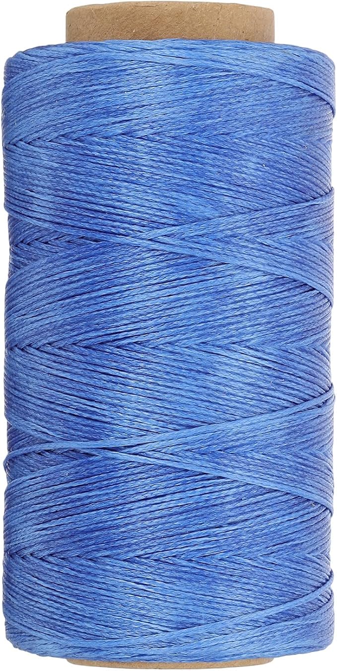 PATIKIL 284 Yard Flat Waxed Thread 150D 1mm Leather Sewing Cord by PATIKIL