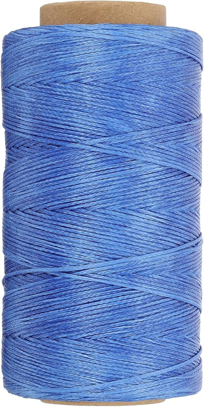 PATIKIL 284 Yard Flat Waxed Thread 150D 1mm Leather Sewing Cord by PATIKIL