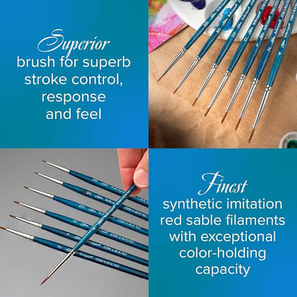 Silver Brush Limited 2802ST-6 BelleAqua Short Handle Bright Travel Brush - Image 4