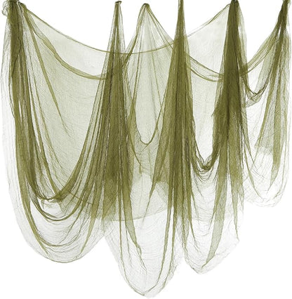 Boao Halloween Cheese cloth 35.43 x 393.7 Inch Military Green Cheesecloth Roll by Boao