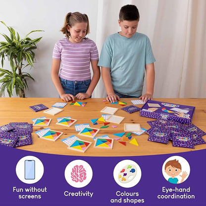 Tangram Puzzle Wooden Pack 30 Kids Party Favors - Image 4