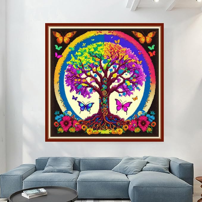 Dimensean Stamped Cross Stitch Kits Full Range of Embroidery Patterns Starter - Image 2