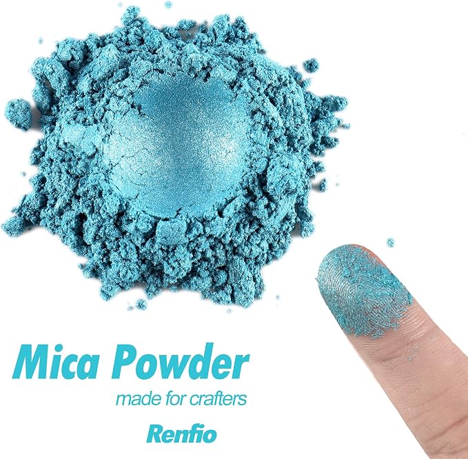 Renfio 100g Mica Powder Pigment, Metallic Natural Dye Mineral Pearl Shimmer - Image 2