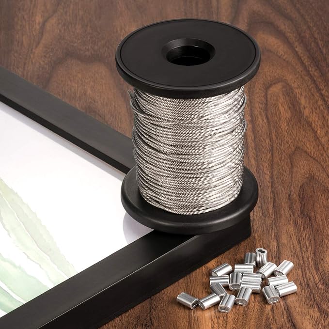 Chengu Vinyl Coated Picture Frame Hanging Wire, Stainless Steel Wire Spool - Image 3