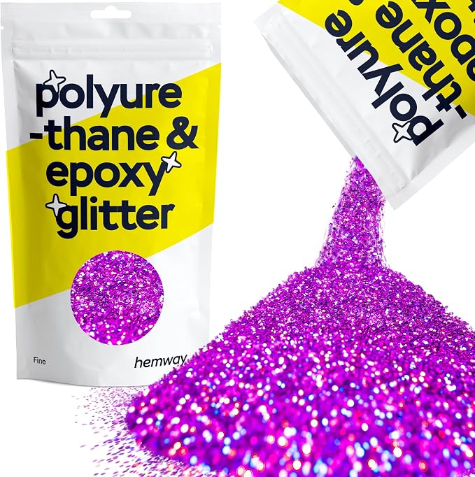 Hemway Polyurethane & Epoxy Resin Glitter 100g / 3.5oz Metallic Crystal Flake by Hemway