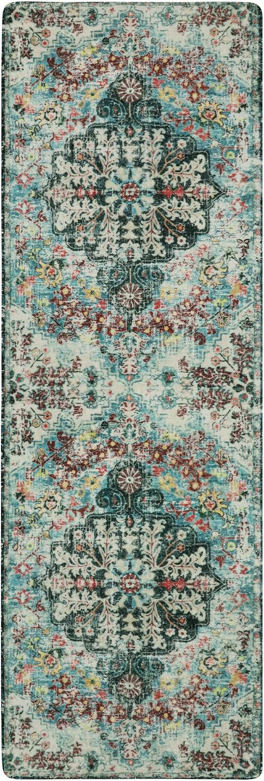 Lahome Bohemian Floral 2x6 Washable Hallway Runner Rug, Non Slip Kitchen - Image 10