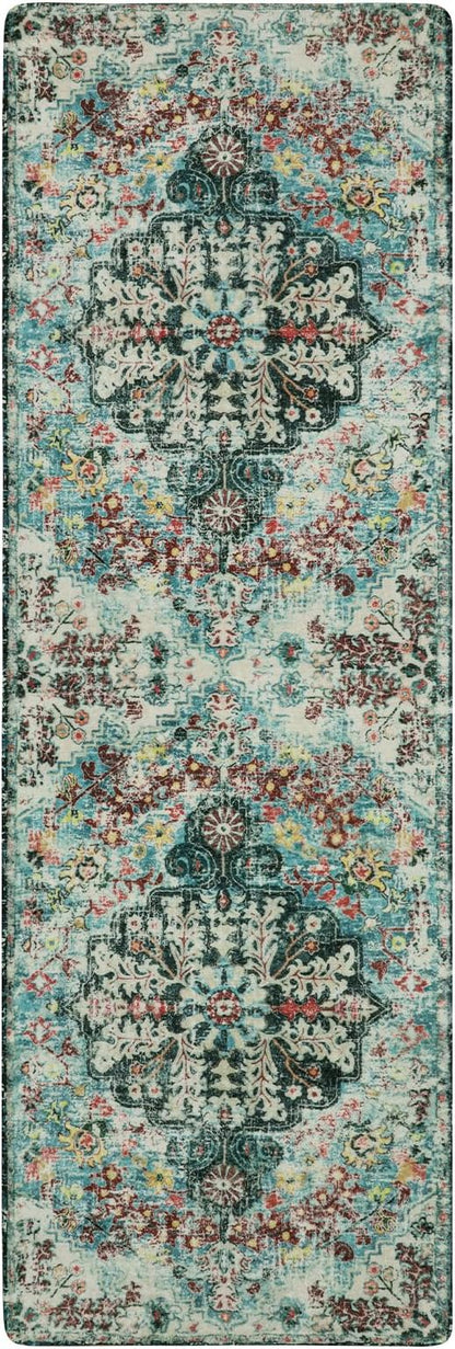 Lahome Bohemian Floral 2x6 Washable Hallway Runner Rug, Non Slip Kitchen - Image 10
