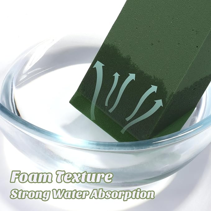 36 Packs Floral Foam Blocks Wet & Dry Floral Foam Bricks 5.5x3.1x1.8 Inch - Image 3