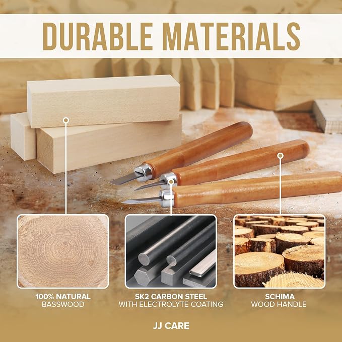 JJ CARE Wood Carving Kit - Image 6