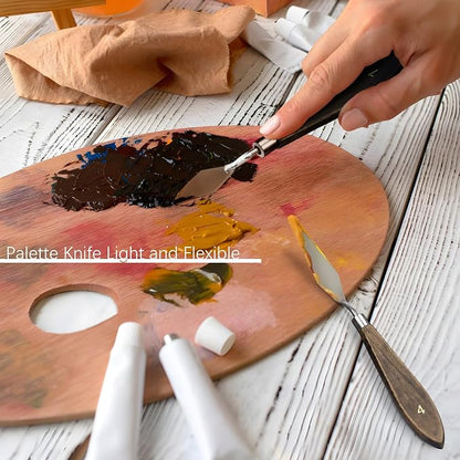 Oil Paint Brush Set, Filbert for Oil, Acrylic Canvas Paintings - Image 7