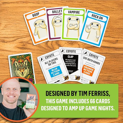 Exploding Kittens Coyote Created by Tim Ferriss, Special Edition Large Box: - Image 4