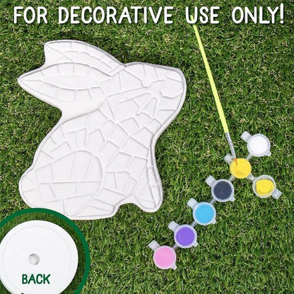 Creative Roots Paint Your Own Bunny Garden Stone, Craft Kits, Stepping Stones - Image 3