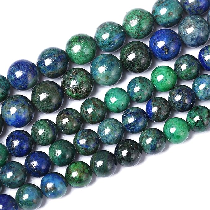 4mm 90pcs Natural Gemstone Beads Lapis Lazuli Chrysocolla Phoenix Stone Round - Image 2