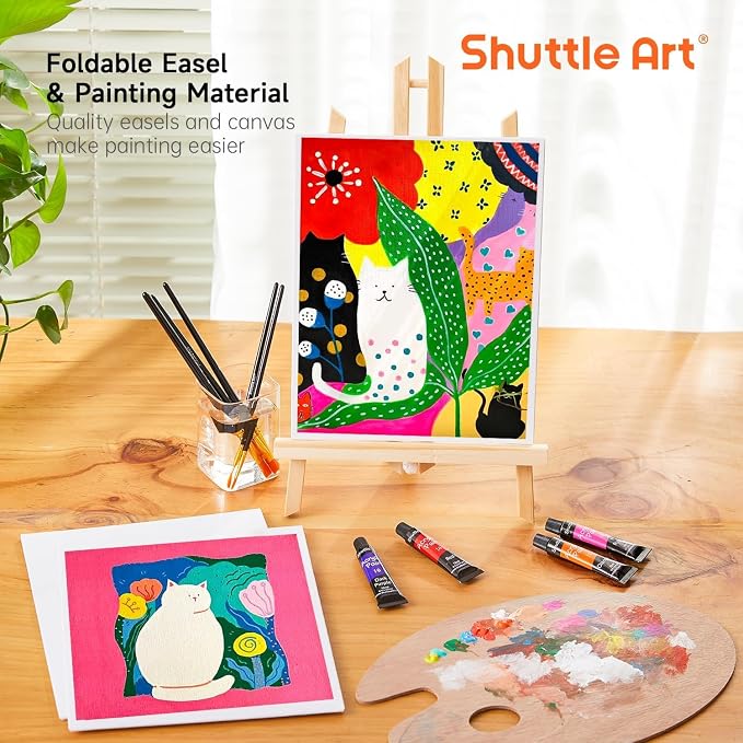 Shuttle Art 54 Pack Acrylic Paint Set, Acrylic Painting Set - Image 5