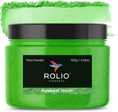 Rolio Premium Green Mica Powder by RolioPigments