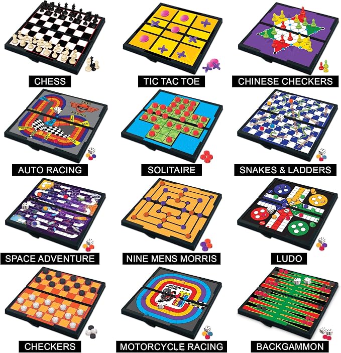 Gamie Magnetic Board Travel Games - Image 2