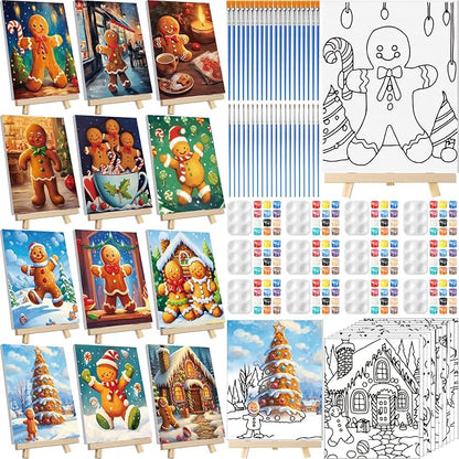 Zhanmai 12 Pack Pre Drawn Canvas by Zhanmai