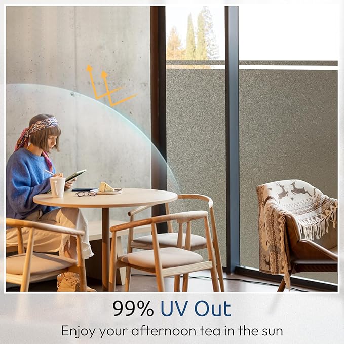 rabbitgoo Privacy Window Film, Static Cling Privacy Film - Image 5