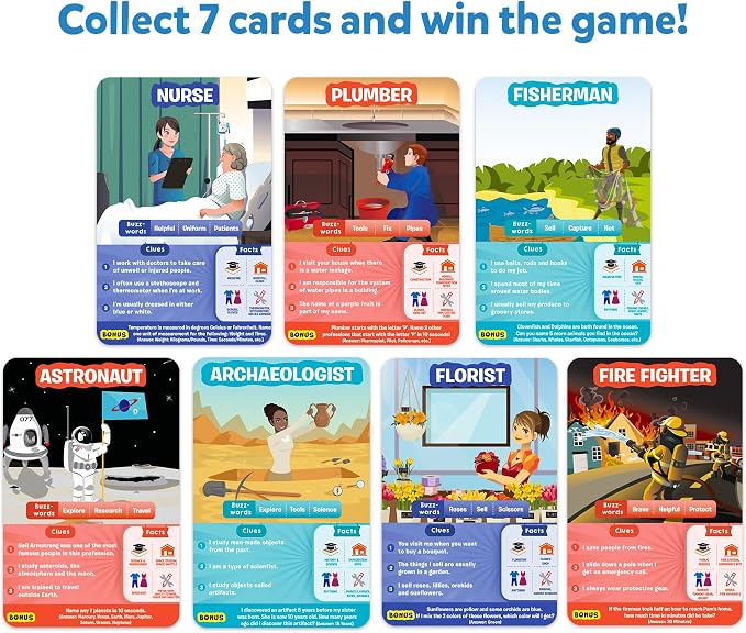 Skillmatics Guess in 10 Professions, Kids & Families Who Love Card Games - Image 6