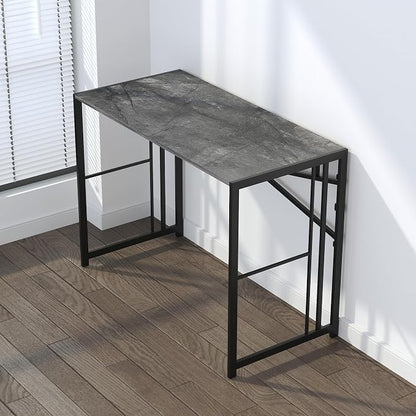 Narrow Folding Computer Desk 35 inch, Writing Gaming Computer Desk - Image 6