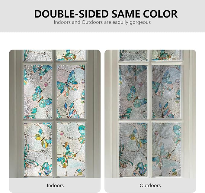 3D Stained Glass Window Film, Decorative Window Privacy Film - Image 5