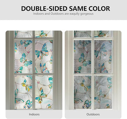 3D Stained Glass Window Film, Decorative Window Privacy Film - Image 5