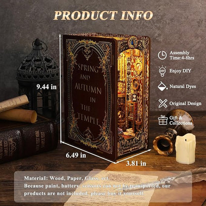 Spobot Book Nook Kit DIY Bookshelf Decor Kit - Image 6