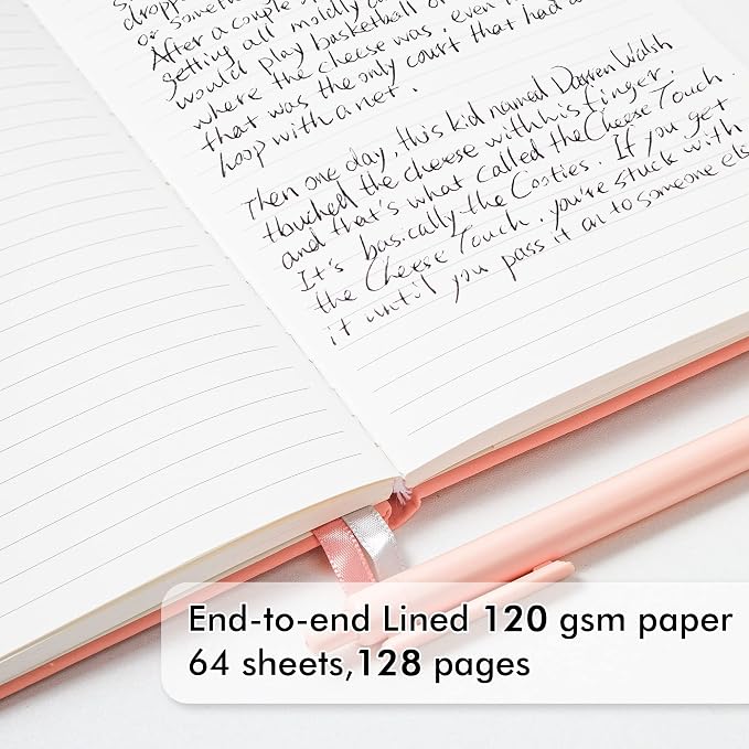 feela 5 Pack Notebooks Journals Bulk, Hardcover Classic Ruled Lined Journals - Image 3