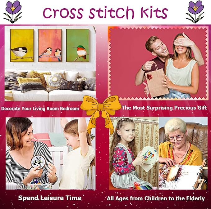 Dimxvean Stamped Cross Stitch Kits, Cross Stitch Kits - Image 7