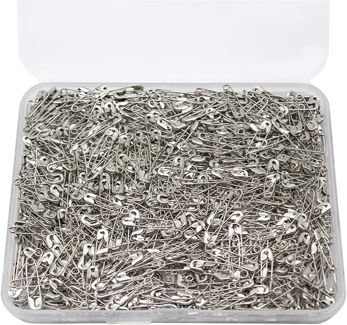 500PCS Safety Pins, 0.75Inch/19mm Small Safety pins, Rust Resistant Nickel - Image 4