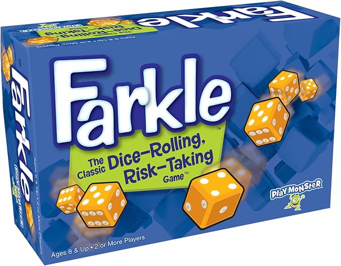 Farkle Classic Dice Games – Kids, Family Games, Travel Game, Adult Games by PlayMonster