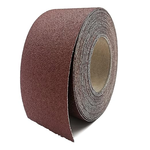 80 Grit Sandpaper Roll, 3 Inch x 49 Feet Emery Cloth Roll Aluminum Oxide by XHKDSYMC