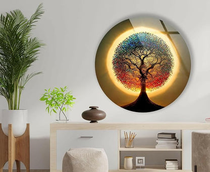 My Photostation.com 15.8'' Diameter Life of Tree Round Glass Wall Art Tempered - Image 5