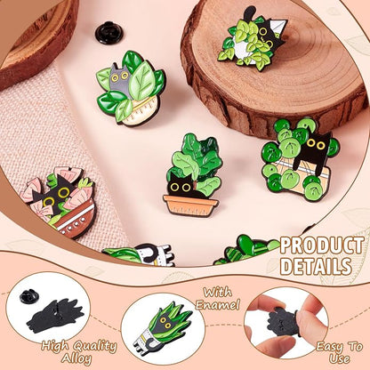 Mixed Enamel Pins for Backpacks, Beadthoven Cute Enamel Brooch Pins Set - Image 3