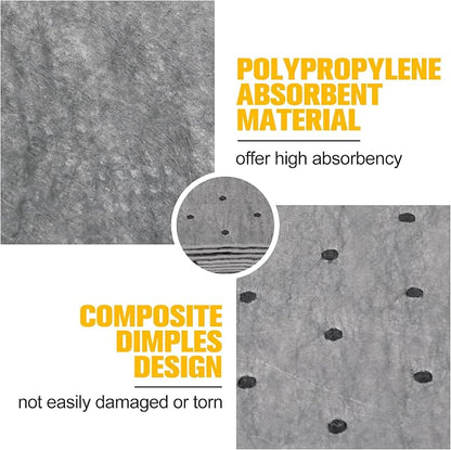 30PC Oil Absorbent Pads | 13"X10" Meltblown Polypropylene Mats, Hand-Tear Lines - Image 7