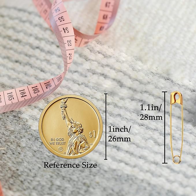 1000PCS Safety Pins, 1.1 inch Small Safety Pins, Rust-Resistant Nickel Plated - Image 2