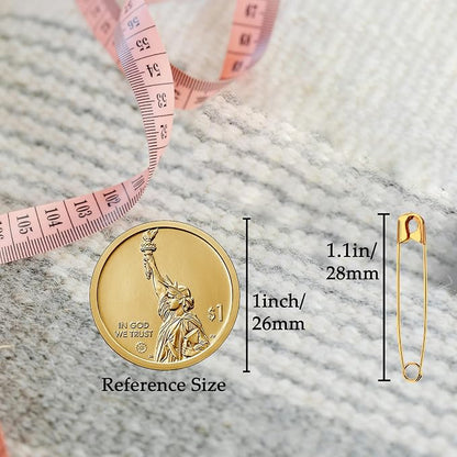 1000PCS Safety Pins, 1.1 inch Small Safety Pins, Rust-Resistant Nickel Plated - Image 2