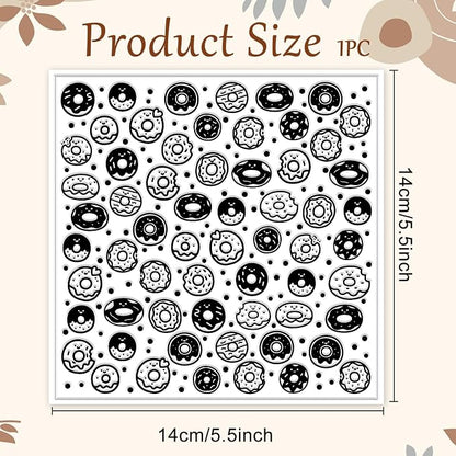 CHGCRAFT Donuts Pattern Polymer Clay Texture Sheet Polka Dots Pattern Silicone - Image 2