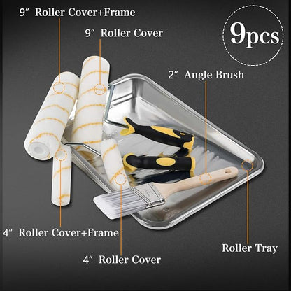 ETERNA Paint Roller Kit, 9 Pieces Paint Supplies - Image 2