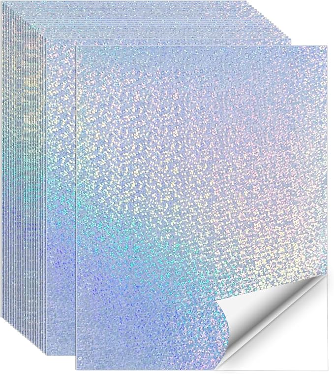 Printable Sticker Paper, Holographic Printable Stickers Paper, Laser/Inkjet by Unknown