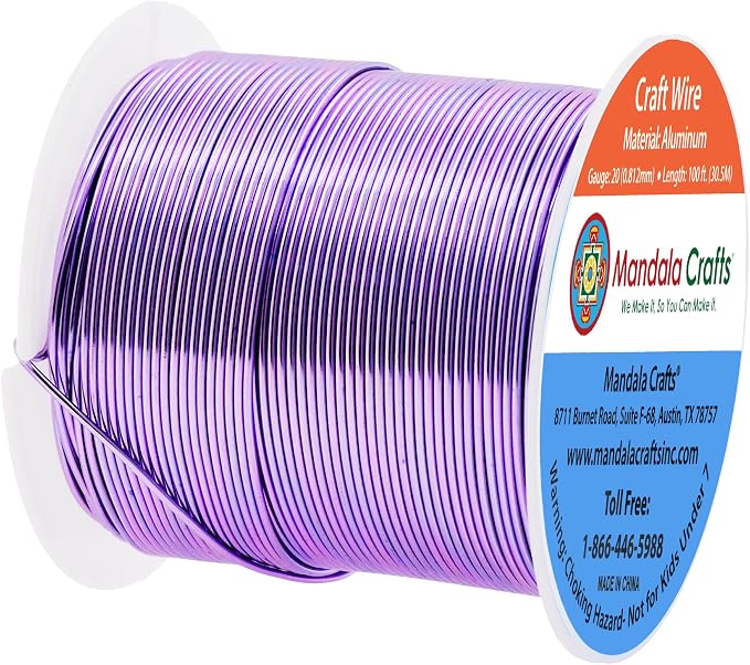 Mandala Crafts 20 Gauge Anodized Aluminum Craft Wire - Image 2