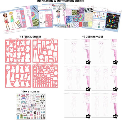 Fashion Angels Fashionista Sketch Set, Includes Sketch Pad - Image 3