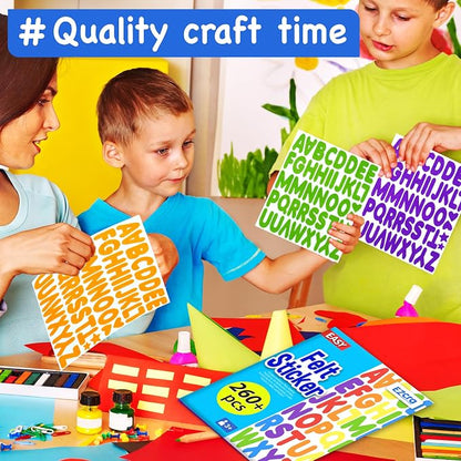 EZCRA Felt Alphabet Stickers, Large Self-Adhesive A-Z Puffy Letters - Image 6