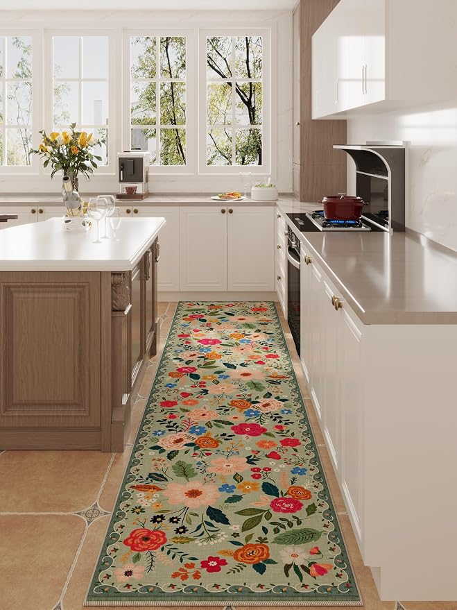 Rugcomf Runners for Hallways Kitchen Runner Rug Non Slip 2'x 10' Long Washable - Image 5