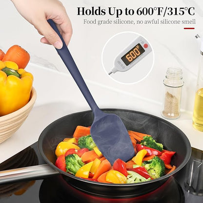 600ºF Heat Resistant Spatulas, High Heat Food Safe Semless Kitchen Silicone - Image 3