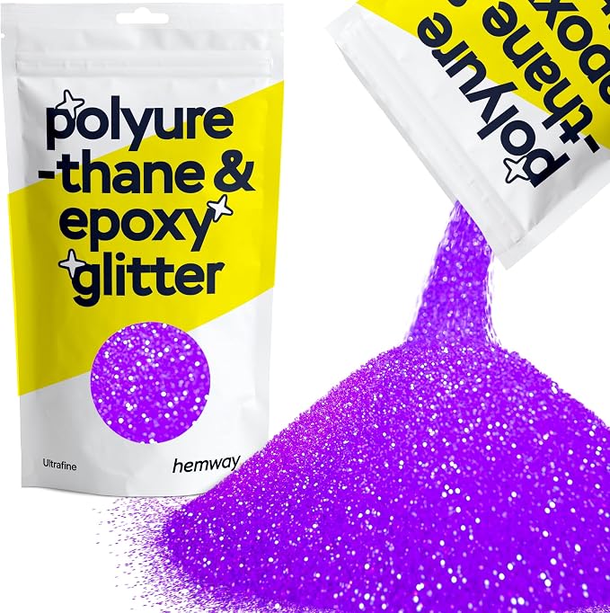 Hemway Polyurethane & Epoxy Resin Glitter 100g / 3.5oz Metallic Crystal Flake by Hemway