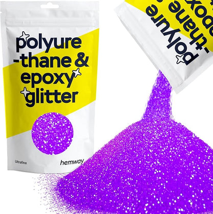 Hemway Polyurethane & Epoxy Resin Glitter 100g / 3.5oz Metallic Crystal Flake by Hemway