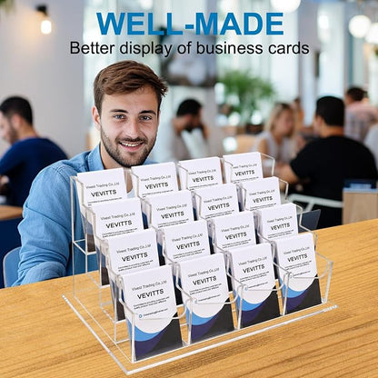 Clear Vertical Business Card Holder - Image 7